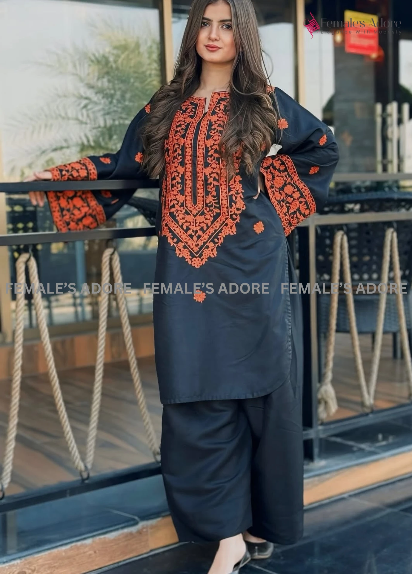 ELEGANT COTTON TWO PIECES SUIT
