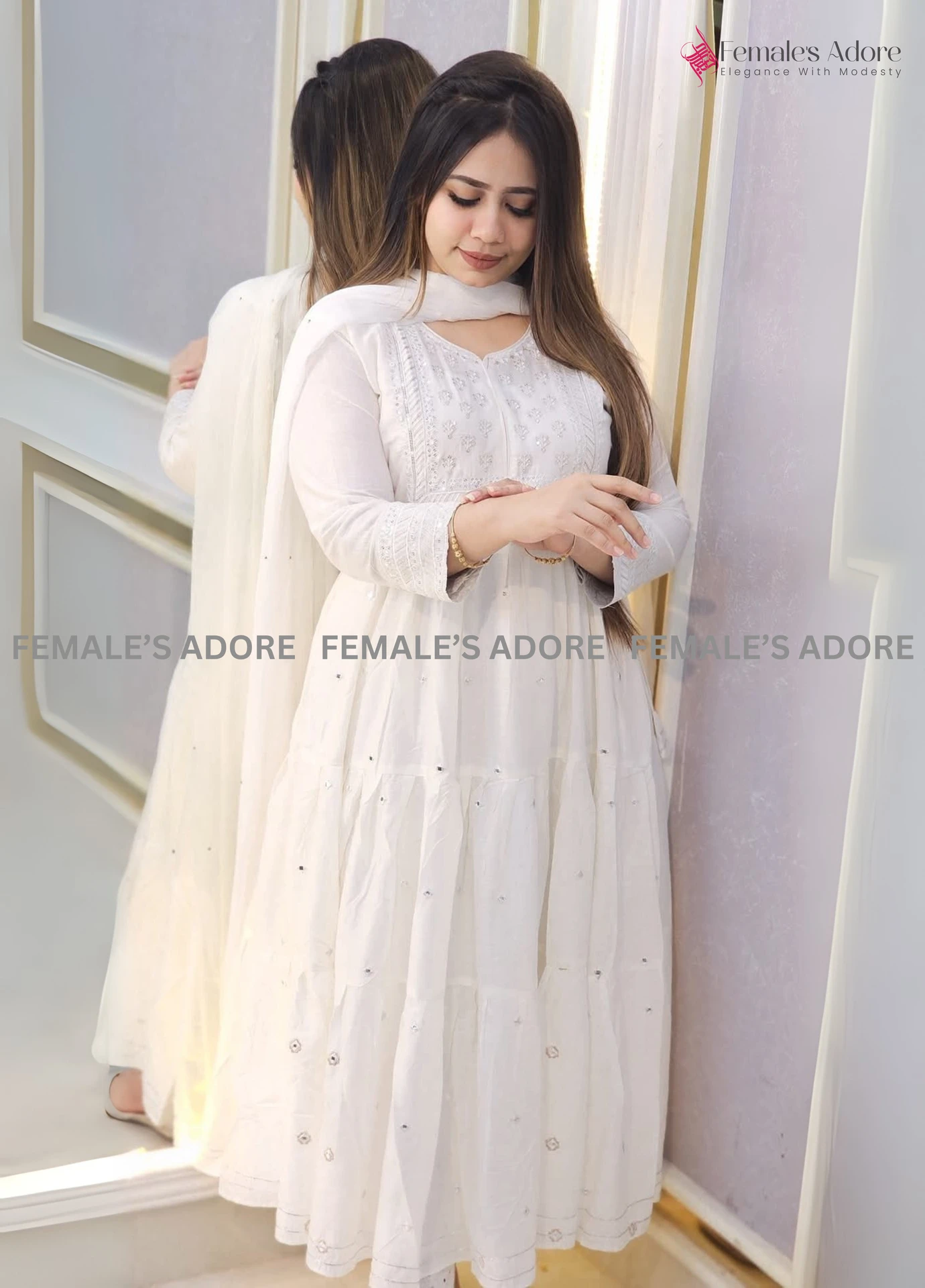 EXCLUSIVE ANARKALI SET - MAROON
