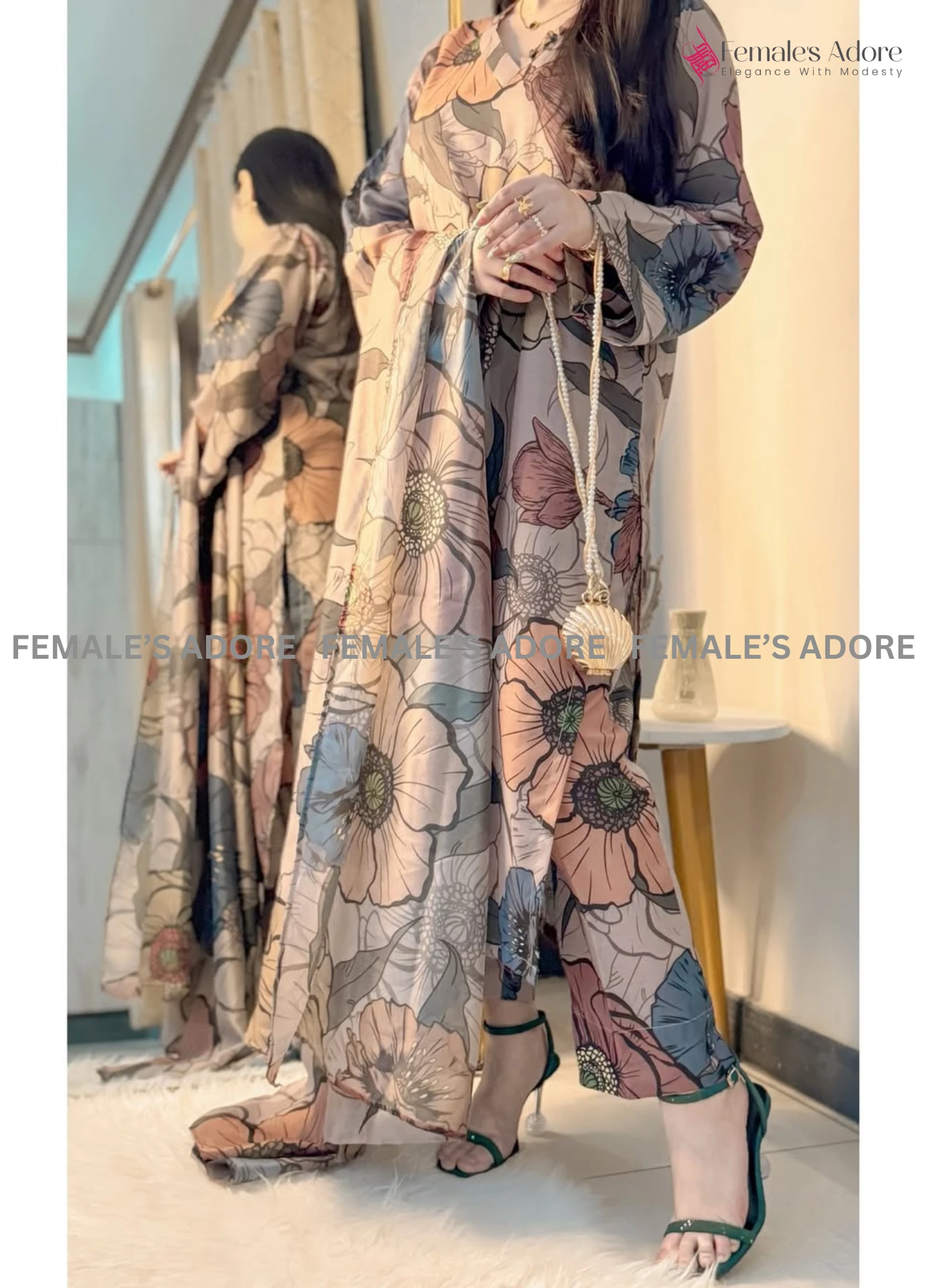 PAKISTANI INSPIRED PRINTED DESIGN - ZAHRA 001