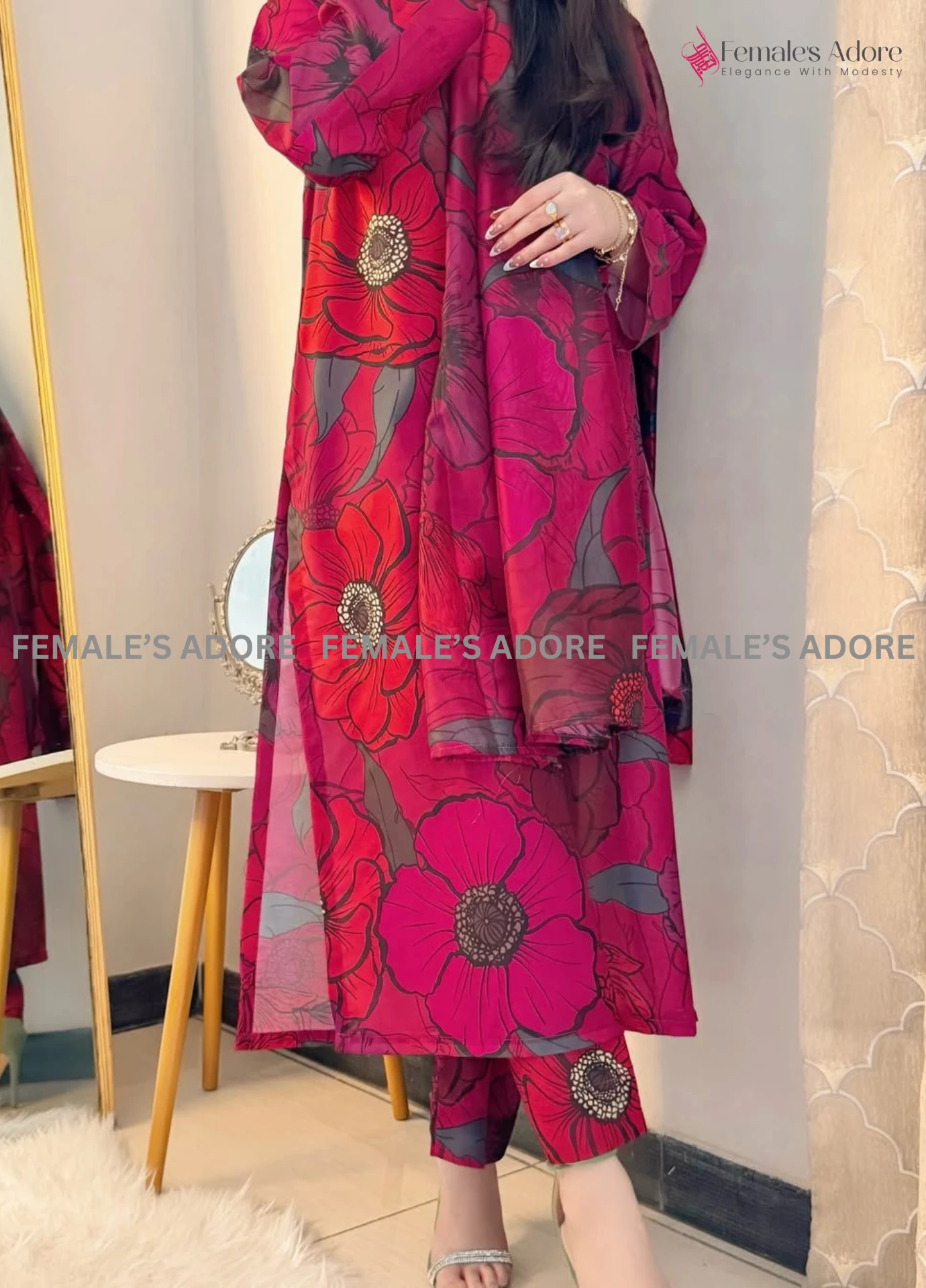 PAKISTANI INSPIRED PRINTED DESIGN ZAHRA - 002