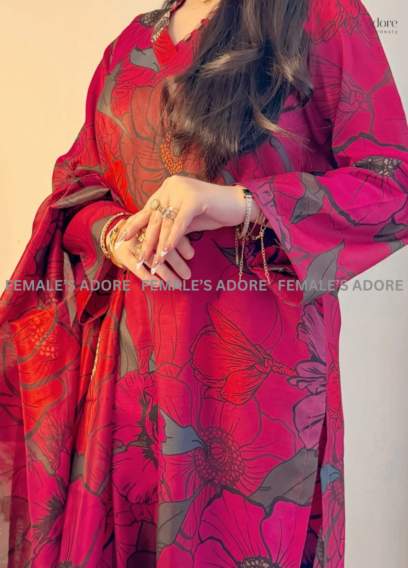 PAKISTANI INSPIRED PRINTED DESIGN ZAHRA - 002 - Image 3