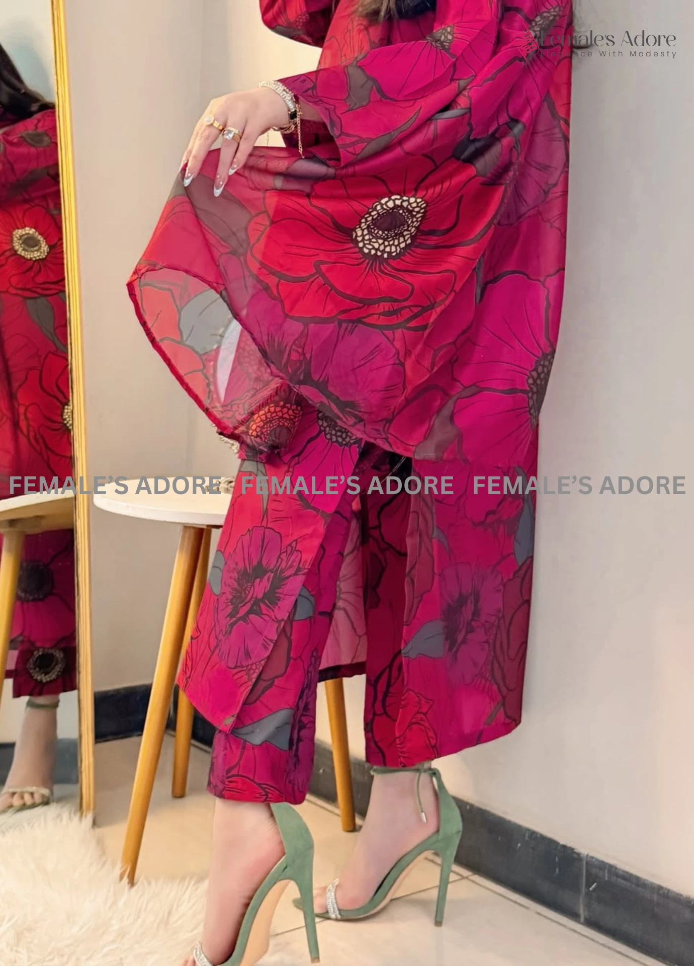 PAKISTANI INSPIRED PRINTED DESIGN ZAHRA - 002 - Image 10