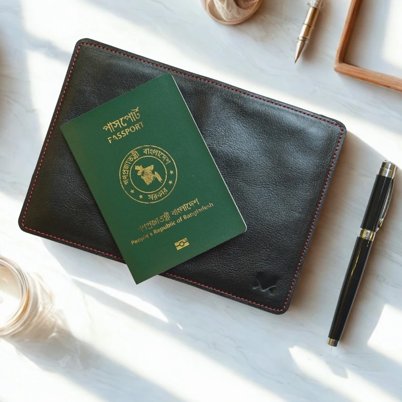 Fimon Passport Holder - Black