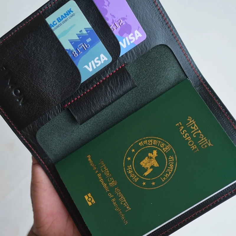 Fimon Passport Holder - Black - Image 5