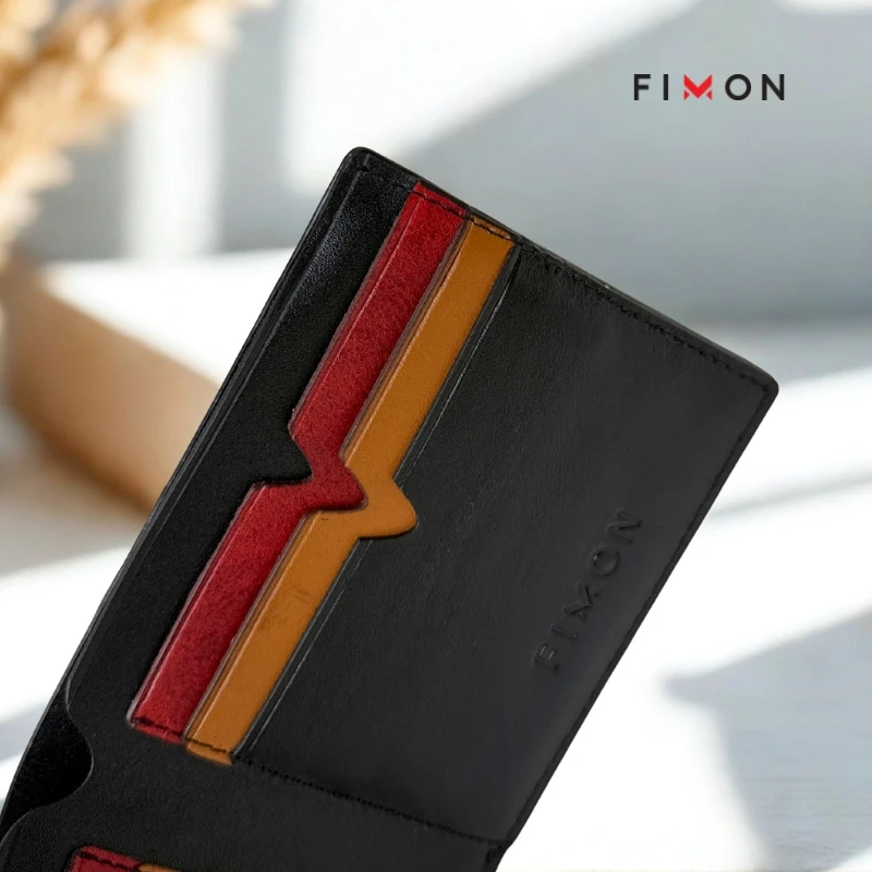 V-Tone Leather Wallet - Black - Image 8