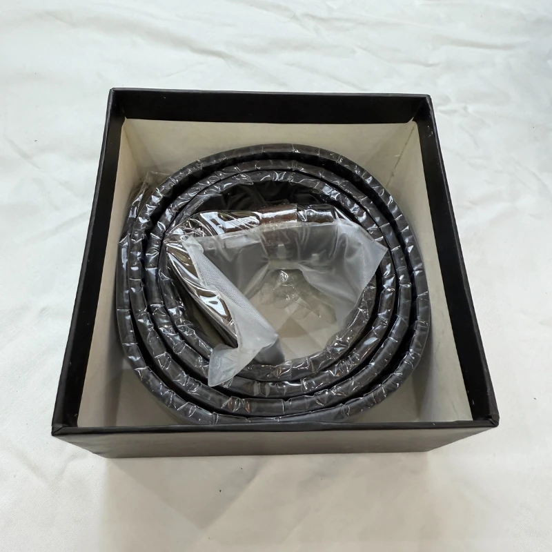 2 IN 1 - DualTone Leather Belt - Black & Chocolate - Image 9