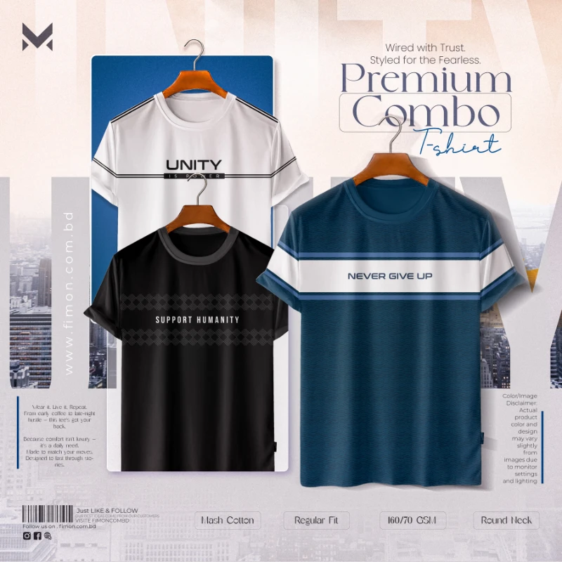 Unity T-Shirt Combo 3PCS
