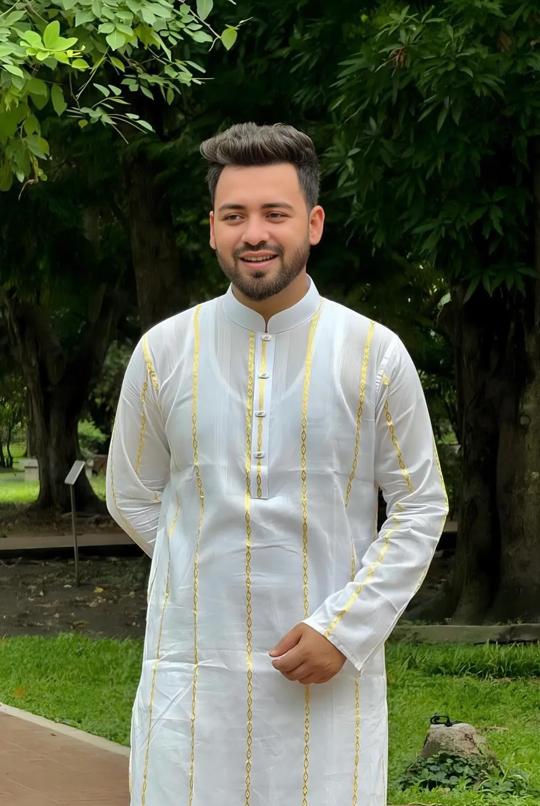 100% pure cotton white@gold