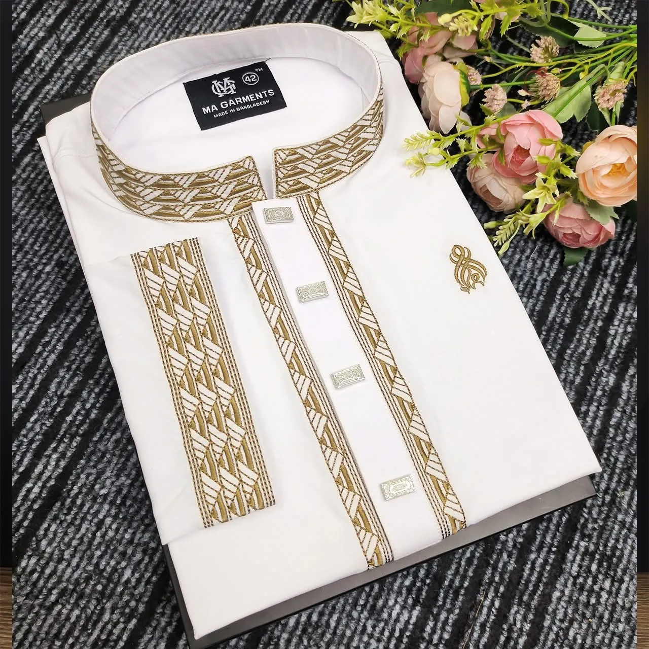 chaina streat cotton white