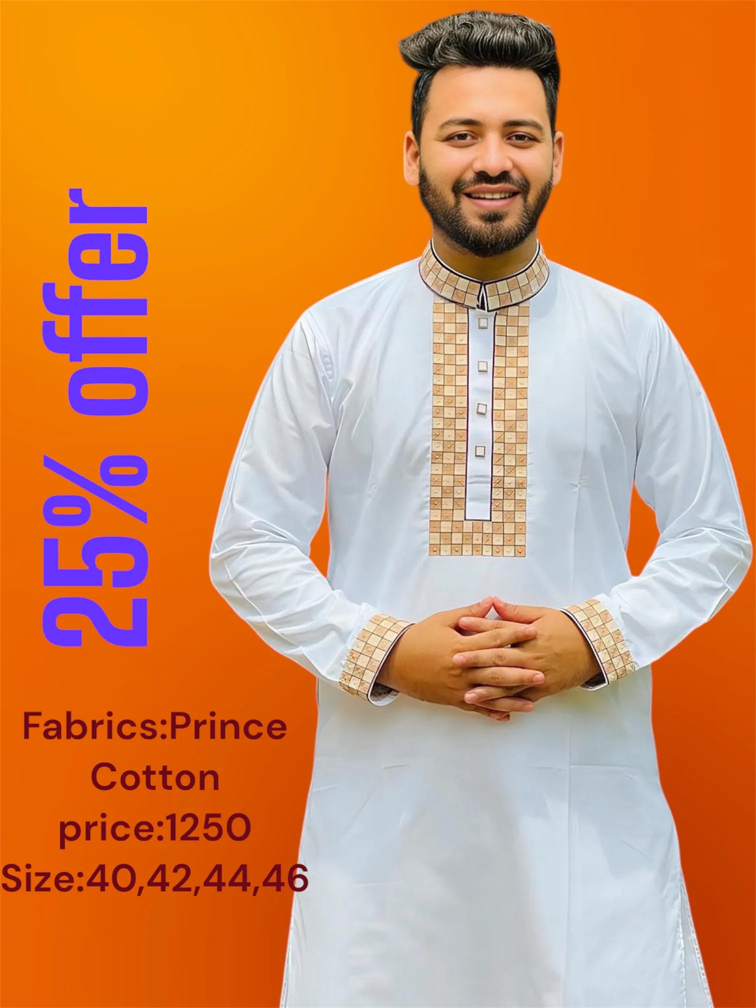 SAHI PRINCE COTTON WHITE
