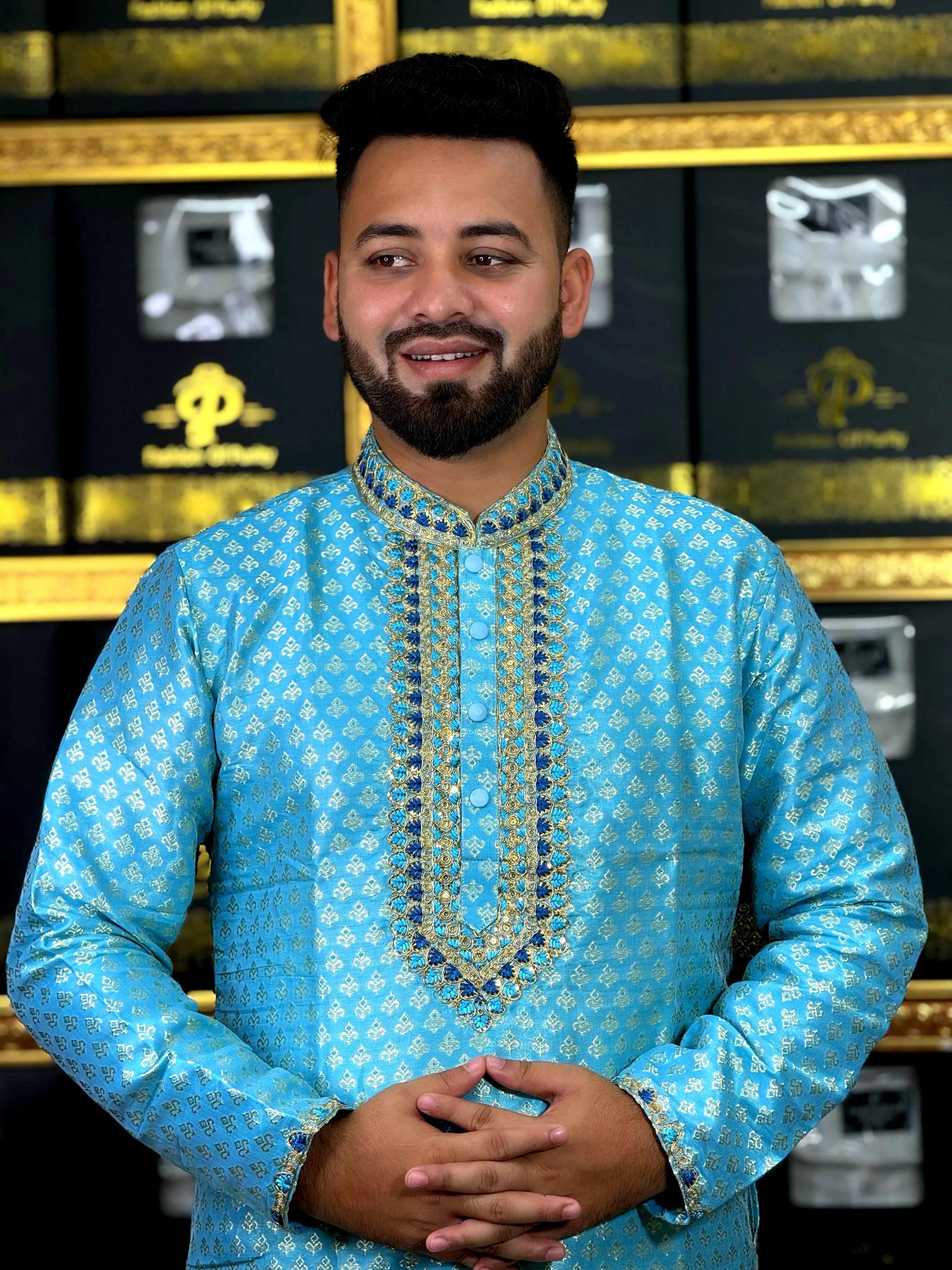 Luxury khatan skyblue cod-405