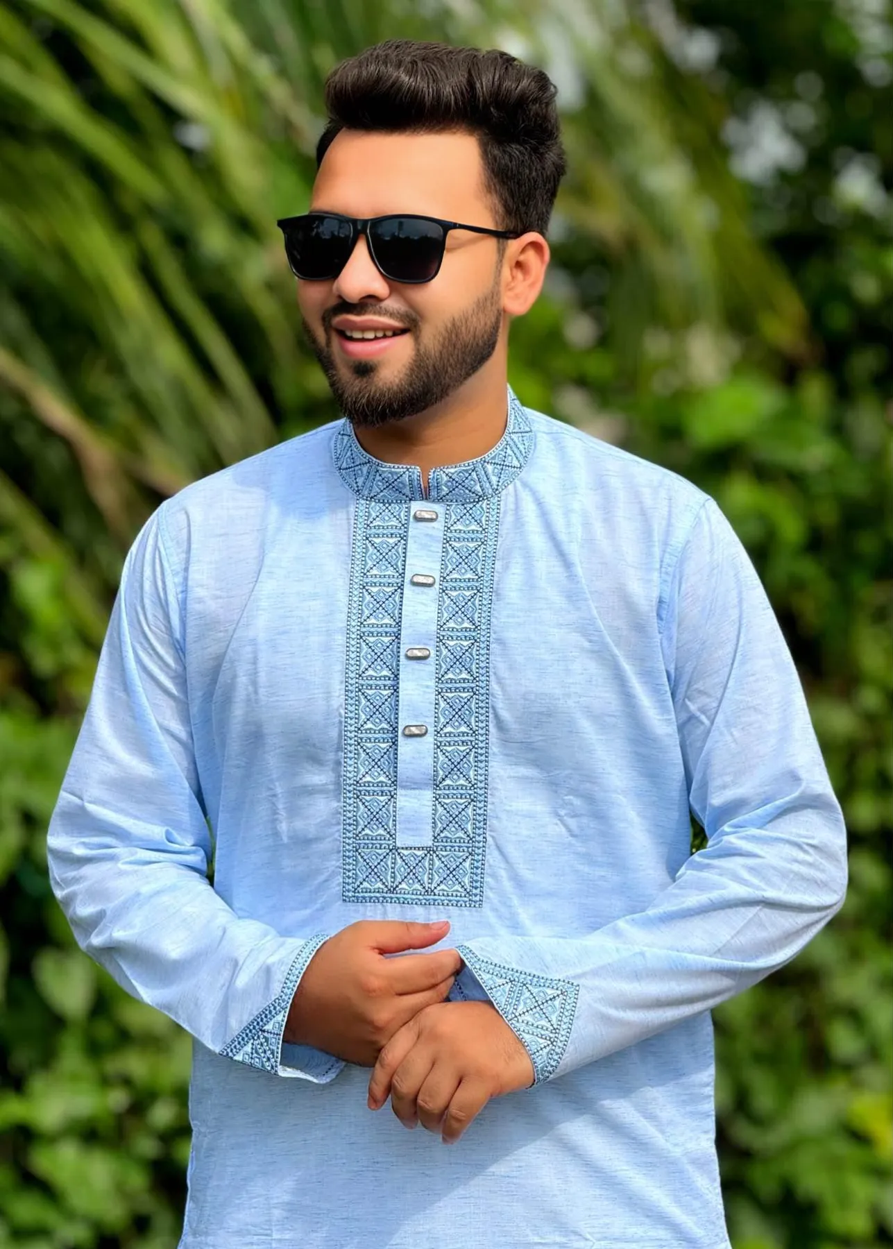 ORGINAL KHADI COTTON PREMIUM SKY BLUE