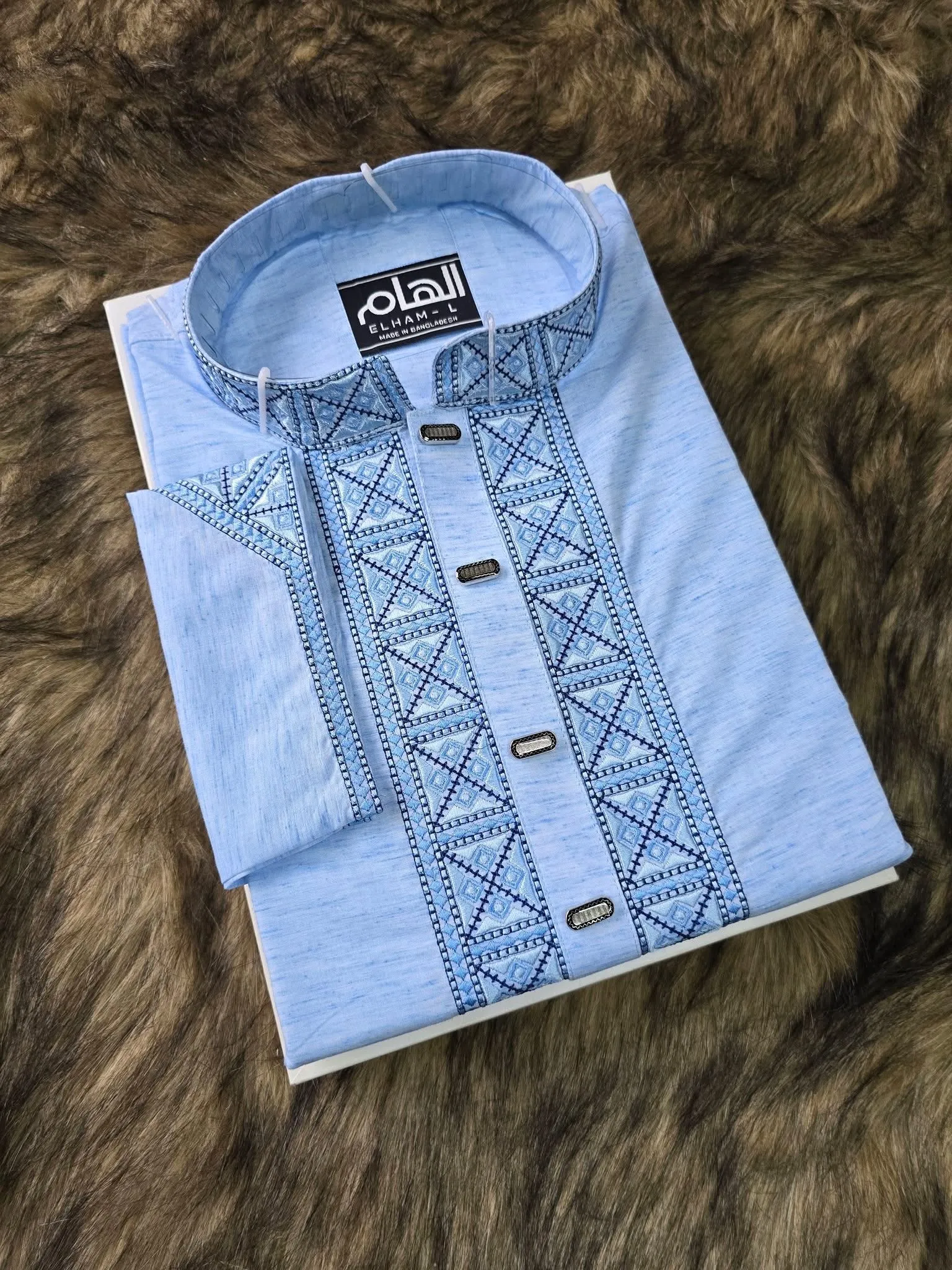 ORGINAL KHADI COTTON PREMIUM SKY BLUE