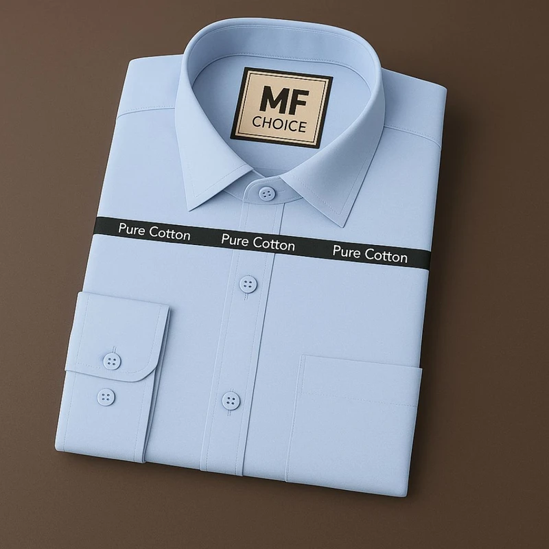 Premium Formal Shirt (Sky)