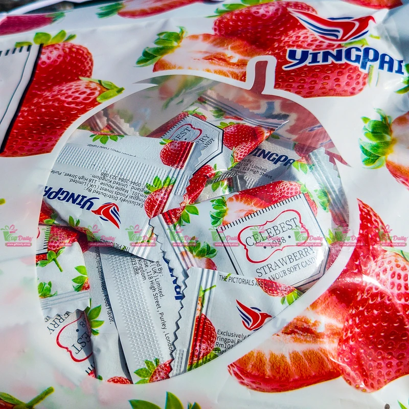 Yingpai Celebest Strawberry Flavoured Soft Candy 360g - Image 4