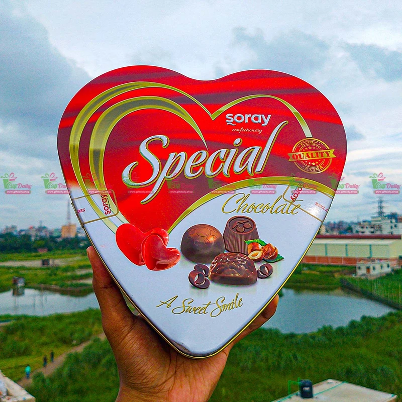 soray special chocolate love tin 500g