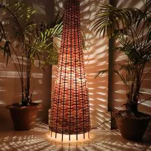 Eco Friendly Bamboo Stand Lamp