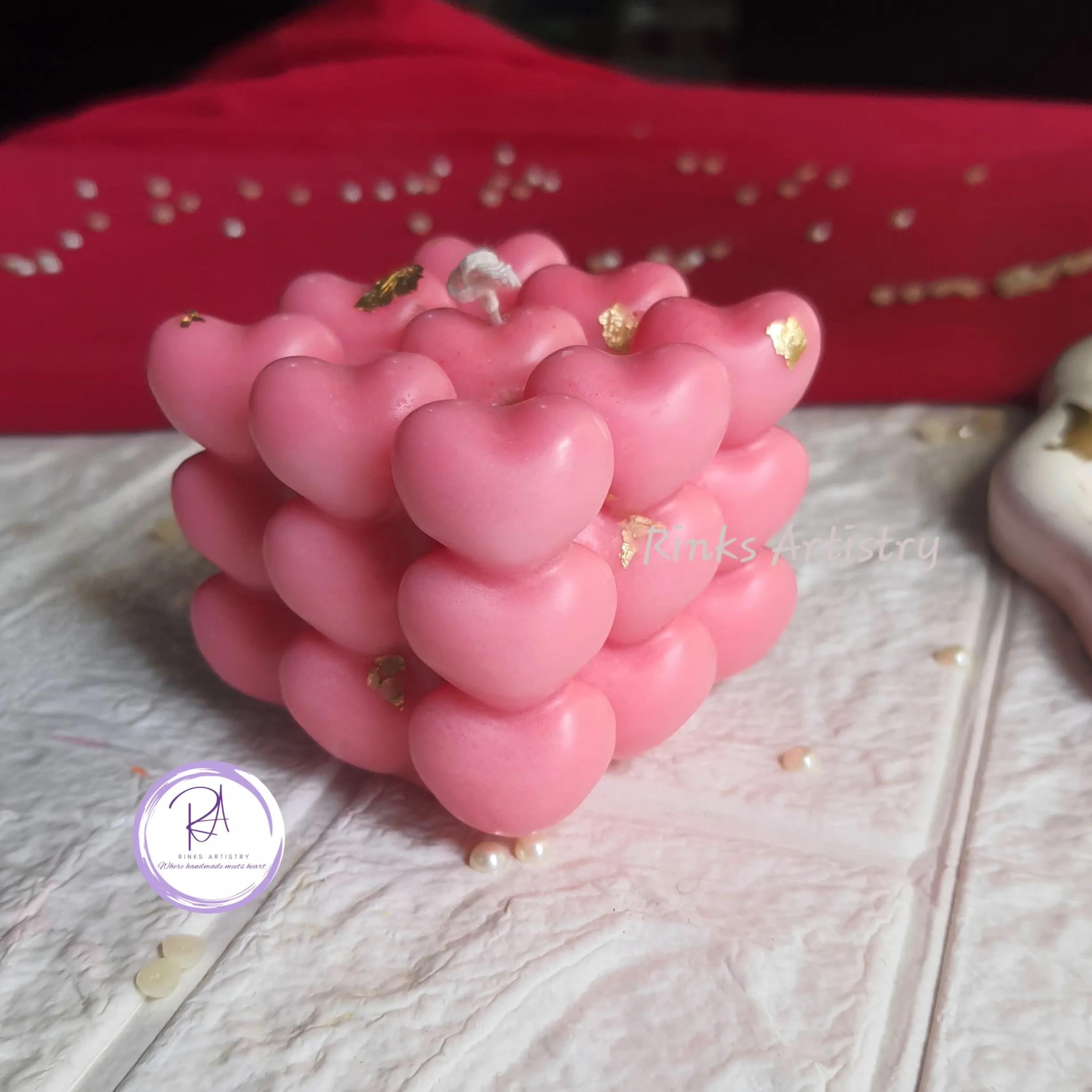 Heart Bubble Candle - Image 3