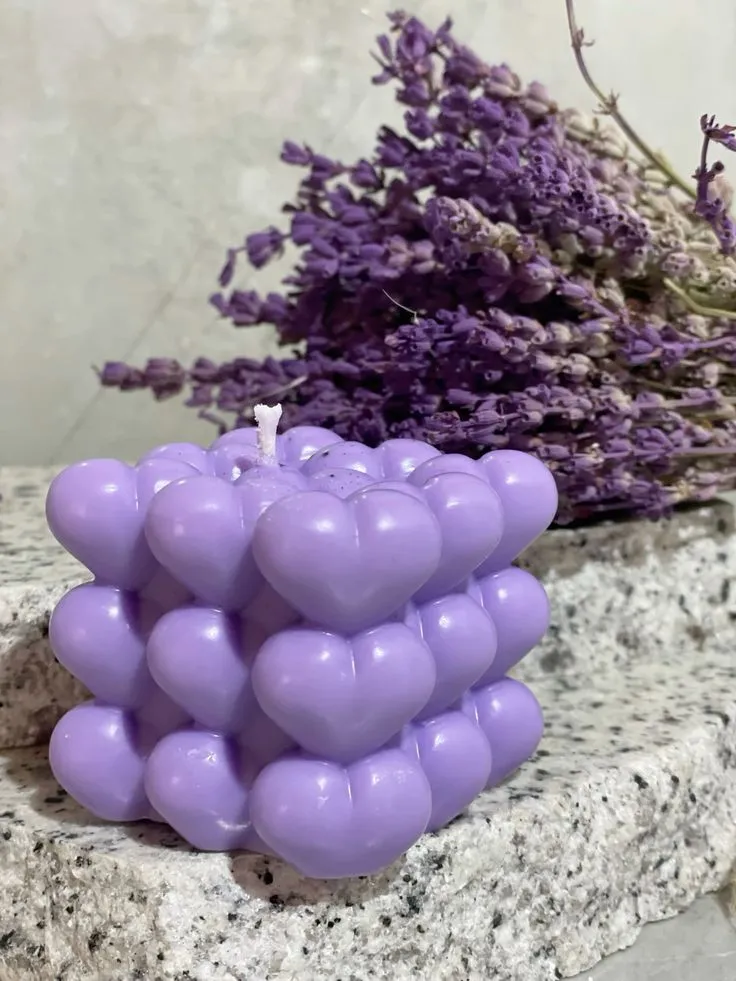 Heart Bubble Candle - Image 4