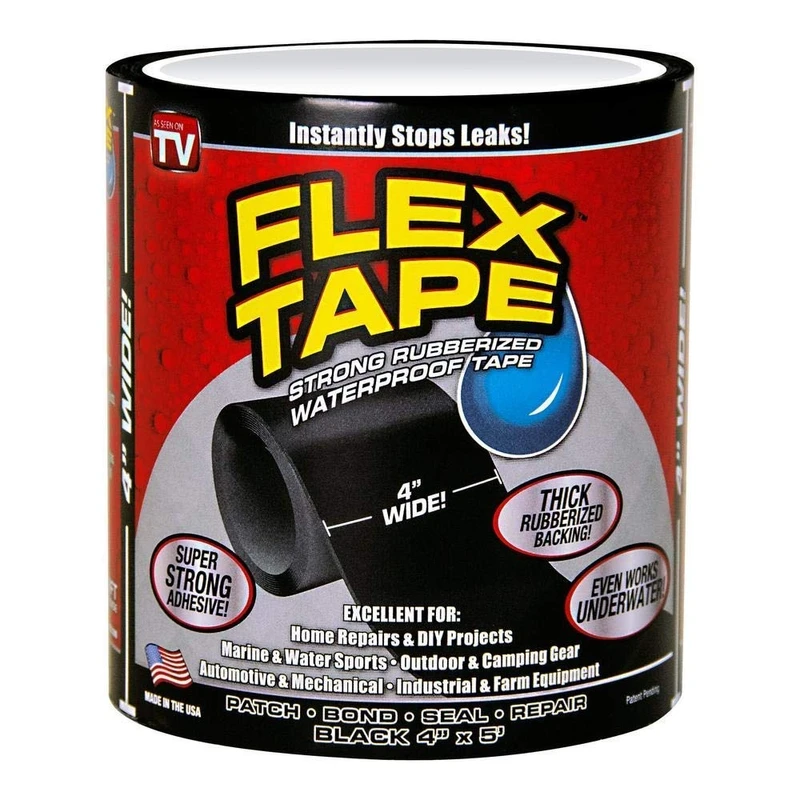 Flex Tape Waterproof Rubberized Repair Tape – Ultra Durable Water-Resistant Adhesive for Leaking Pipes, Roof Cracks, - Image 3