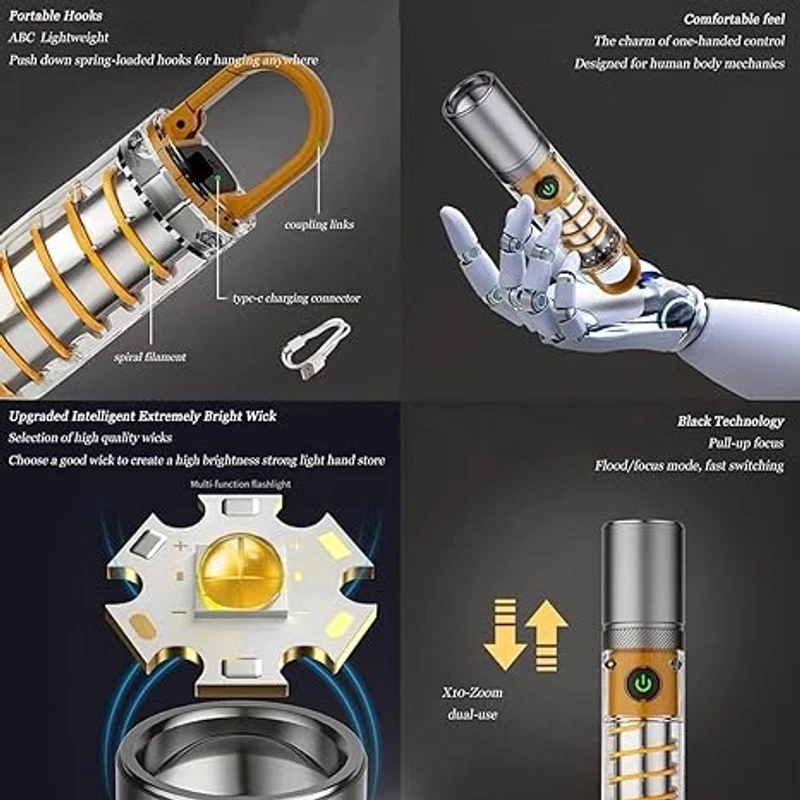PAMPING FLASHLIGHT X-10 FOLLD  LOGHTING - Image 3