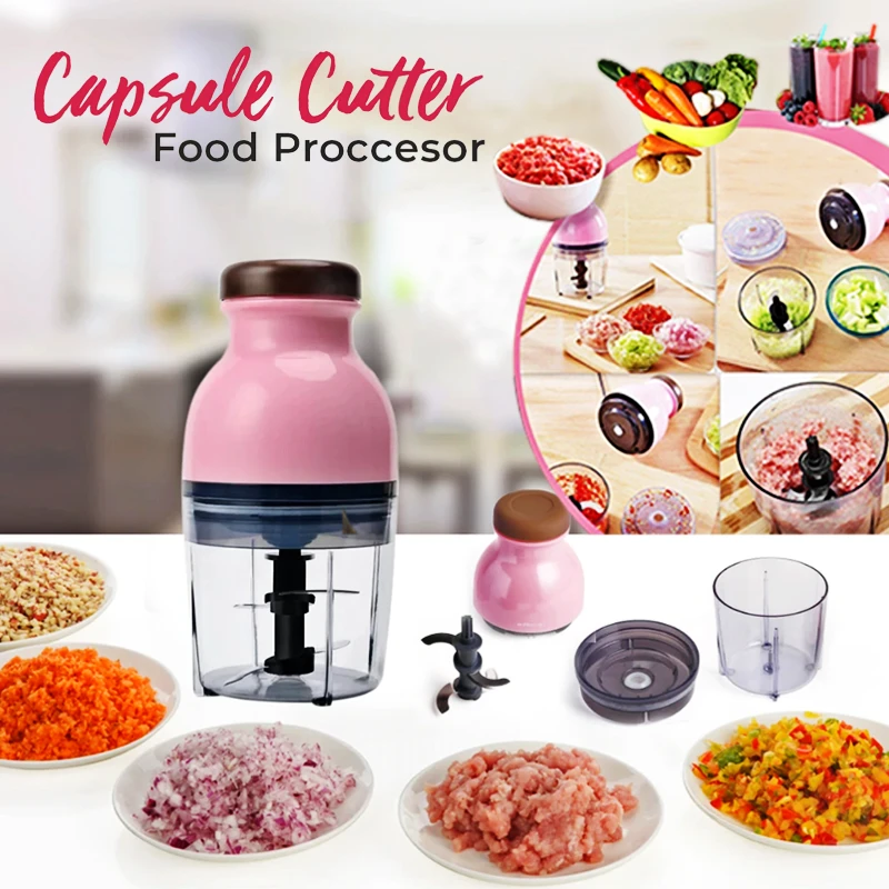 Multi Purpose Food Preparation Capsule Cutter Blander Grinder
