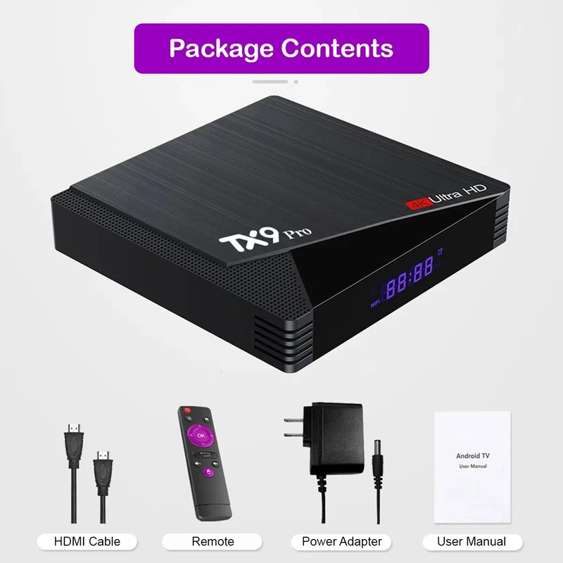 TX9 Pro 10K Ultra HD 8GB RAM + 128GB ROM Android 13 Smart TV Box - Image 6