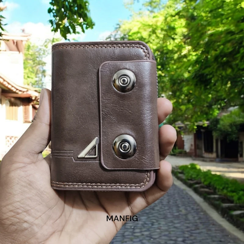 New China Imported Fashionable PU Leather Card Holder & Wallet For Men– Black And Coffe And Brown Colour Waller For Men - Image 6