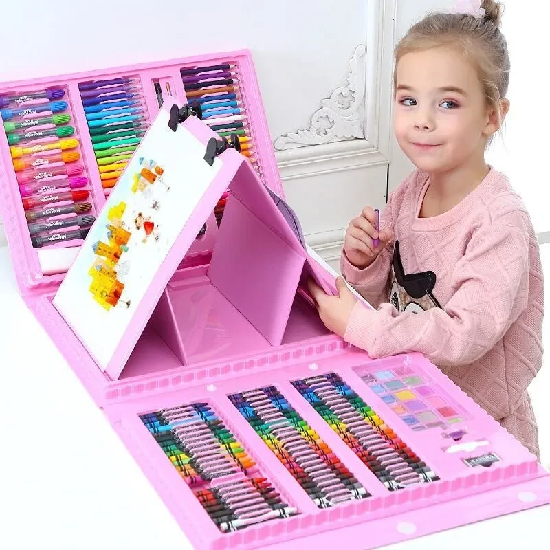 Drawing Art Set Painting Drawing Supplies 208 Pcs For Kids Box Artist Printing Art Set - Image 3