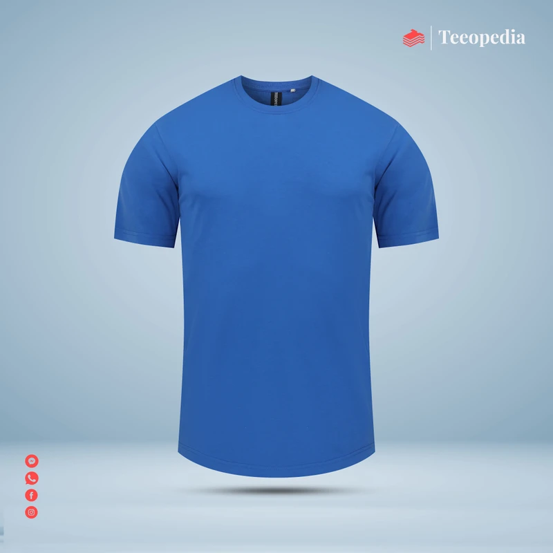 Dark Blue Solid Color Premium T-Shirt