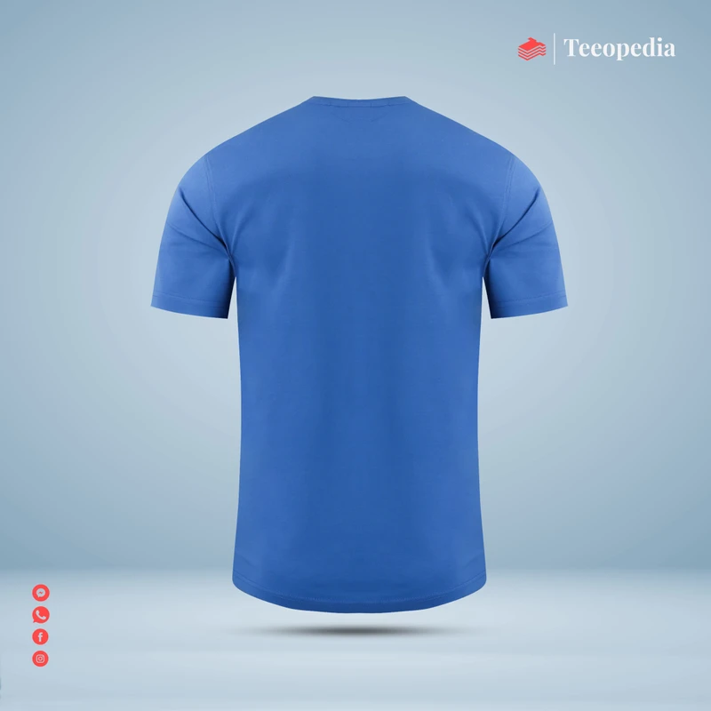 Dark Blue Solid Color Premium T-Shirt