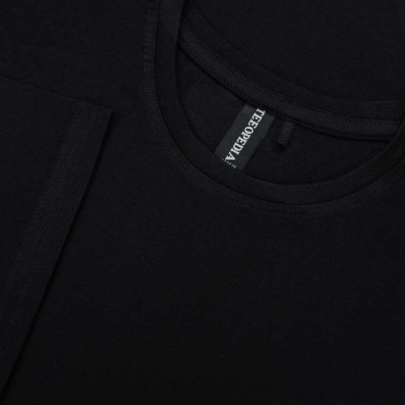 Black Solid Color Premium T-Shirt - Image 3