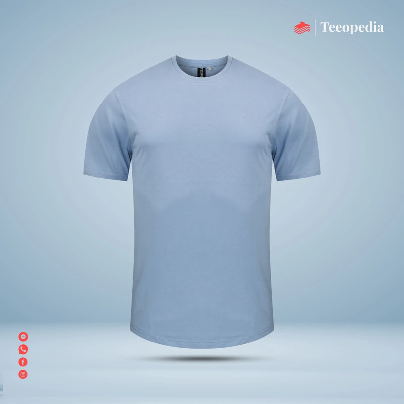 Sky Blue Solid Color Premium T-Shirt