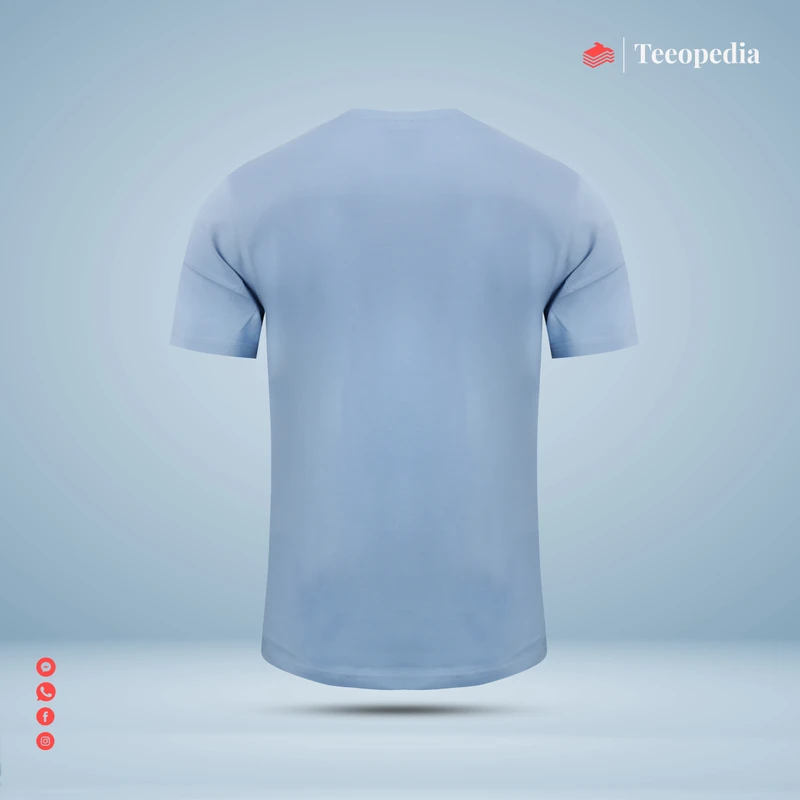 Sky Blue Solid Color Premium T-Shirt