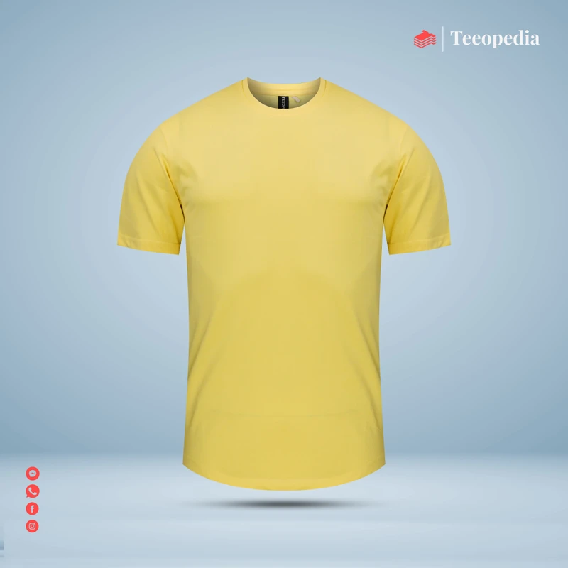 Yellow Solid Color Premium T-Shirt