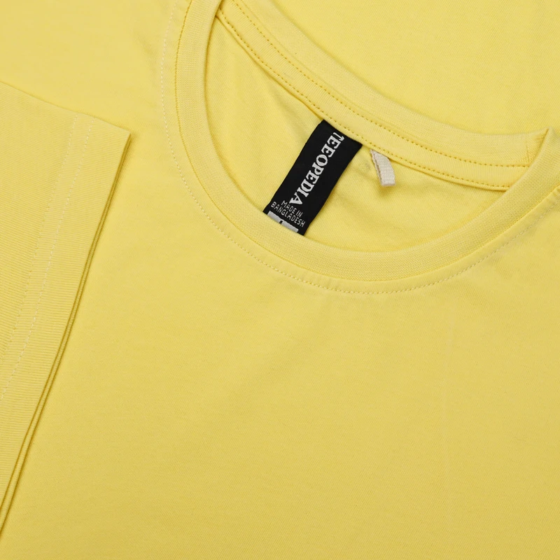 Yellow Solid Color Premium T-Shirt - Image 3
