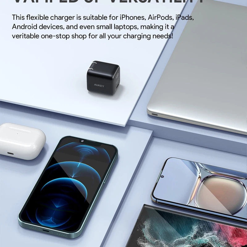 AUKEY PA-B1T Mini 20W USB-C PD Charger - Image 3
