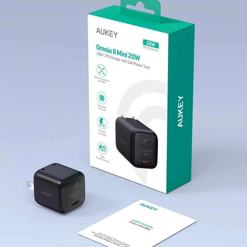 AUKEY PA-B1T Mini 20W USB-C PD Charger - Image 7