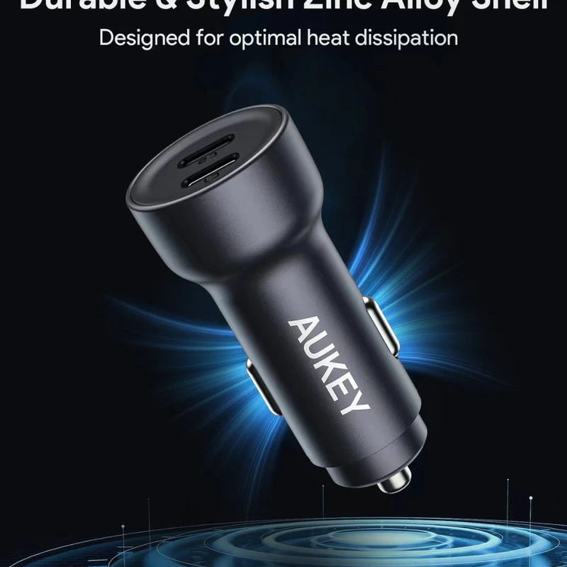 AUKEY CC-Y23 Enduro Dual 65W 2-Port Car Charger - Image 8