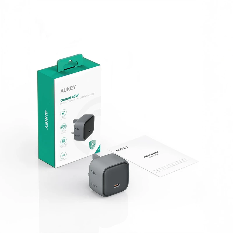 AUKEY PA-C2 Comet 45W PD Wall Charger with GaN Technology - Image 8