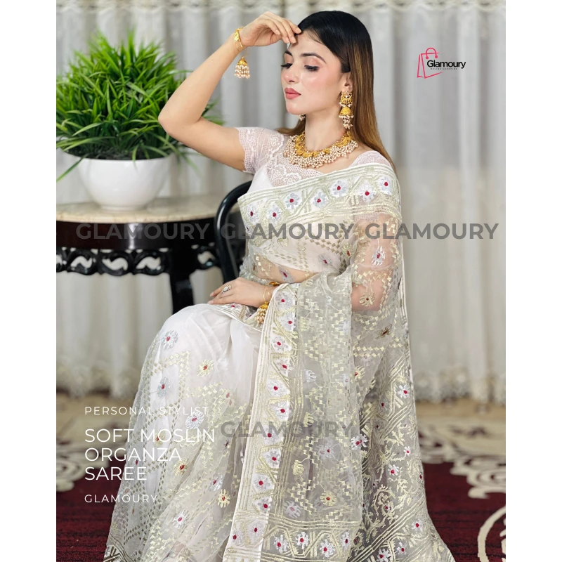 Soft Moslin Organza_white - Image 3