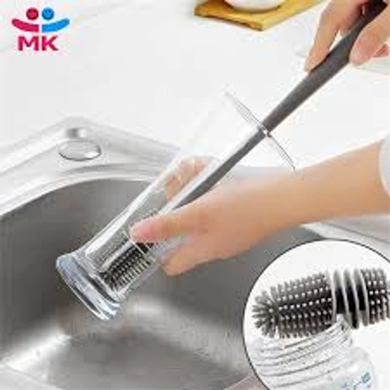 Bottles Brush Silicone Baby Bottles Clean Brush Long Cleaning Brush Cup Brush for Scrubbing Useful Cleaning Product for Home - Image 4