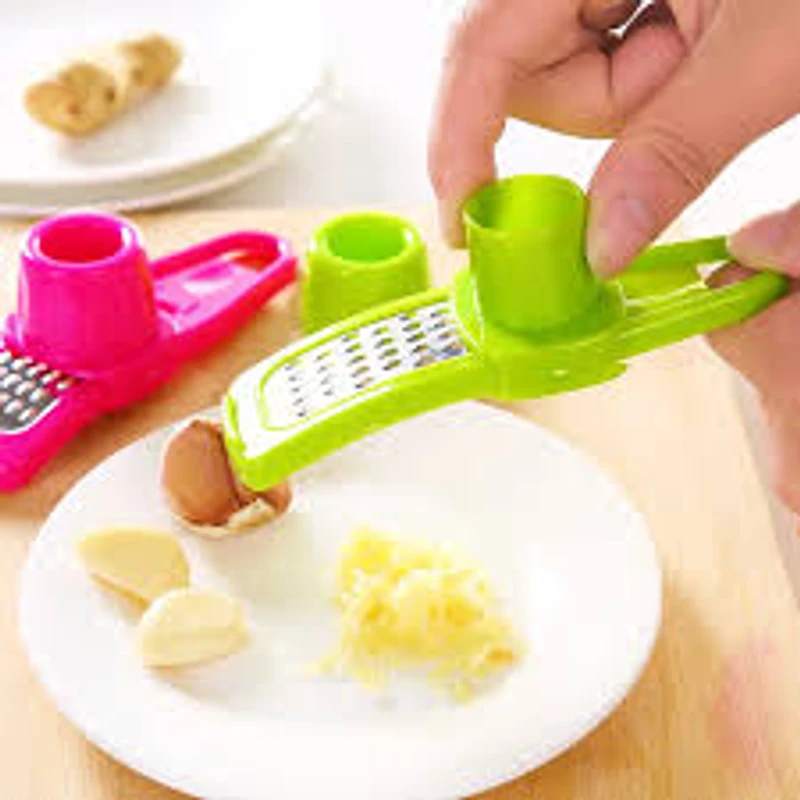1pcs Garlic Press Crusher Manual Mincer Chopping Tool Home Garlic Masher Kitchen Ginger Garlic Grinding Grater Kitchen tools