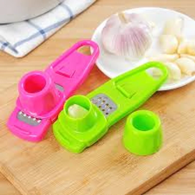 1pcs Garlic Press Crusher Manual Mincer Chopping Tool Home Garlic Masher Kitchen Ginger Garlic Grinding Grater Kitchen tools - Image 3