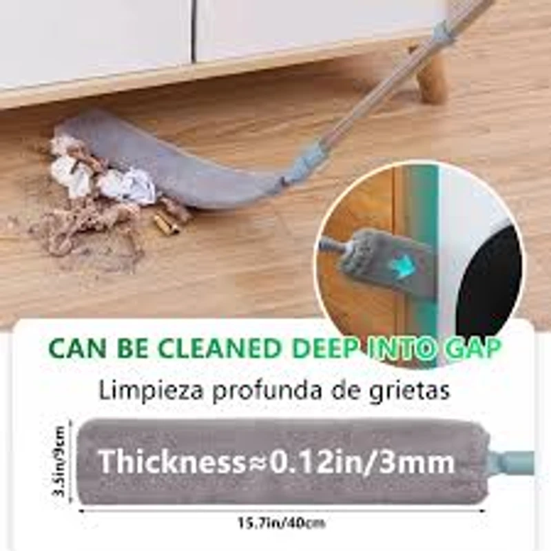 Dust Cleaner Retractable Long Handle Flexible Mops