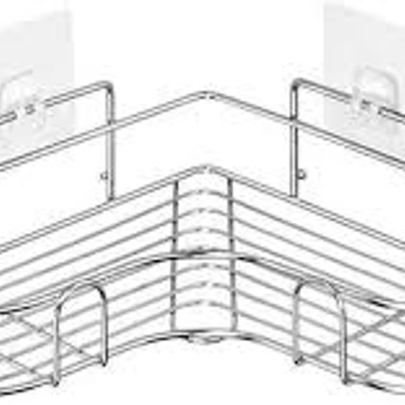 Wall Mounted Adhesive Hook Under Wire Shelf Rack Hanger Holder Clamp Organizer bathroom shelves bathroom organization - Image 3