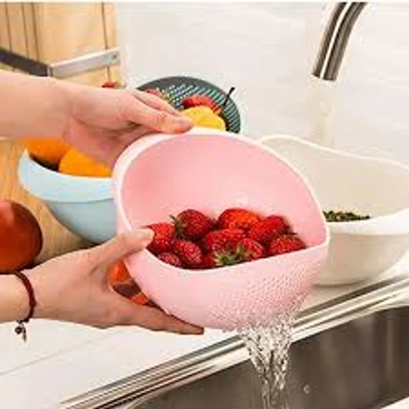 Rice Washing Filter Strainer Basket Colander Sieve Fruit Vegetable Bowl Drainer Cleaning Tools Home Kitchen Kit Kitchen Tools