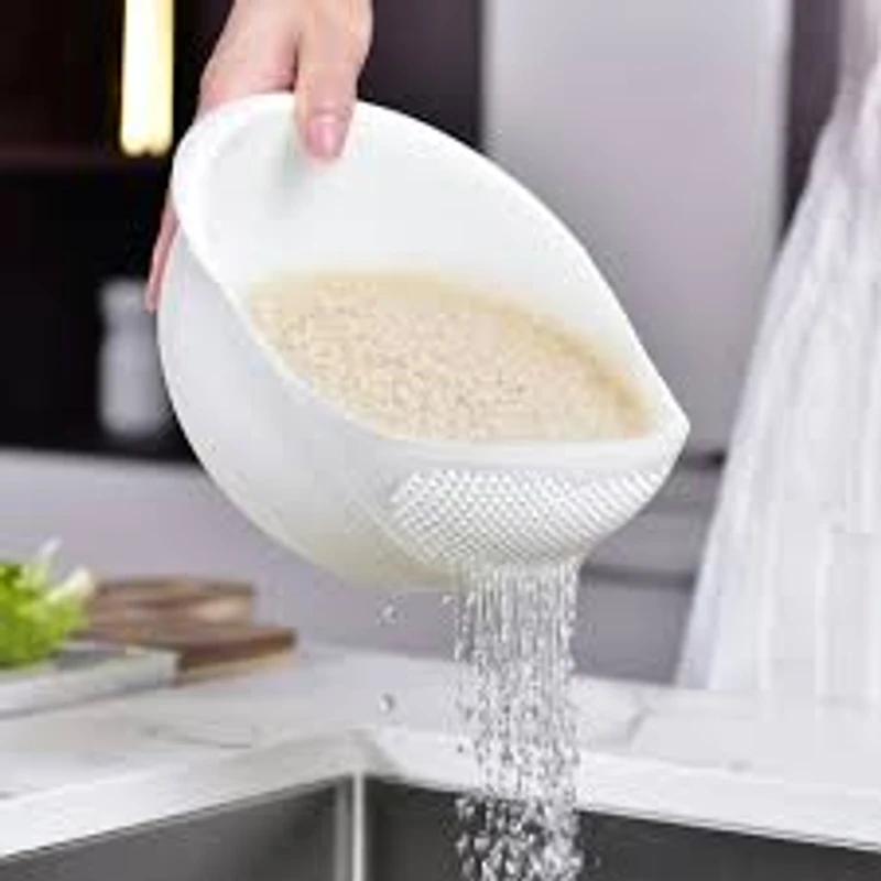 Rice Washing Filter Strainer Basket Colander Sieve Fruit Vegetable Bowl Drainer Cleaning Tools Home Kitchen Kit Kitchen Tools