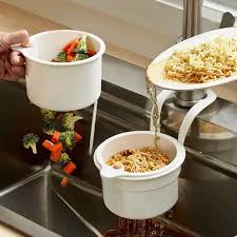 djustable Hanging Sink Drain Basket for Home Kitchen Sink Food Residue Separator, Filter Basket, and Fruit Washing Drain Basket
