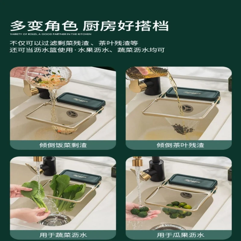 Multi-Functional Sink Strainer with 50 Pcs Mesh Bags – Keep Your Kitchen Clean - Image 6